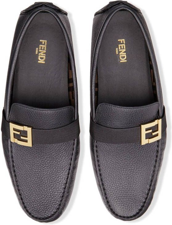 FENDI Derby schoenen met logo Zwart