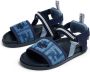 Fendi Kids Denim sandalen Blauw - Thumbnail 5