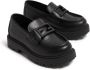 Fendi Kids Leren loafers met logoplakkaat Zwart - Thumbnail 5