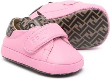 Fendi Kids Leren slofjes Roze