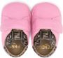 Fendi Kids Leren slofjes Roze - Thumbnail 3