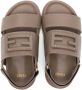 Fendi Kids Sandalen met klittenband en logopatch Bruin - Thumbnail 3