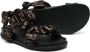 Fendi Kids Sandalen met logoprint Zwart - Thumbnail 2