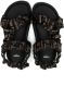 Fendi Kids Sandalen met logoprint Zwart - Thumbnail 3