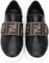 Fendi Kids Sneakers met klittenband Zwart - Thumbnail 3