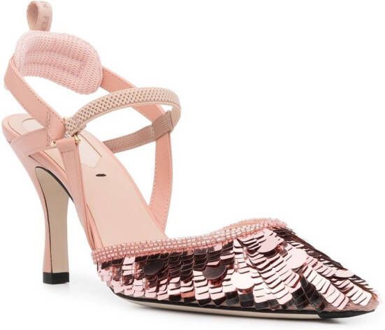 FENDI Pumps met pailletten Roze