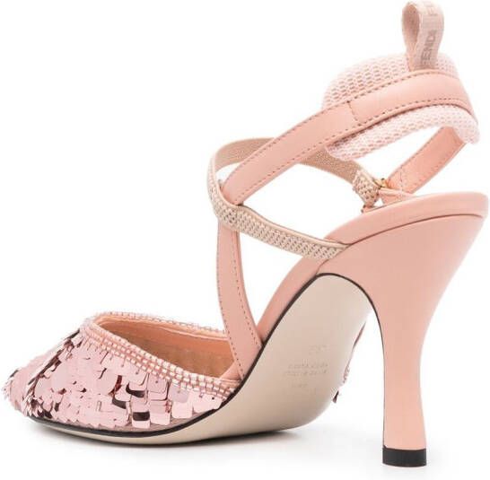 FENDI Pumps met pailletten Roze