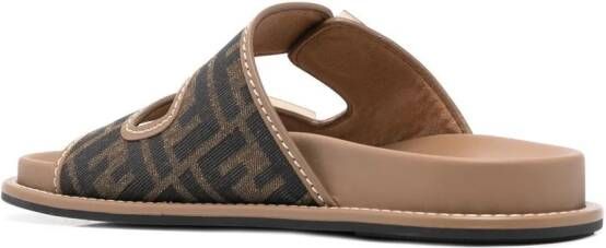 FENDI Sandalen met logoprint Groen