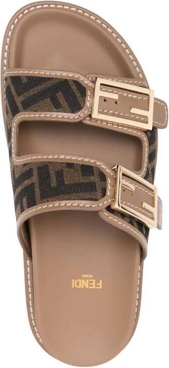 FENDI Sandalen met logoprint Groen