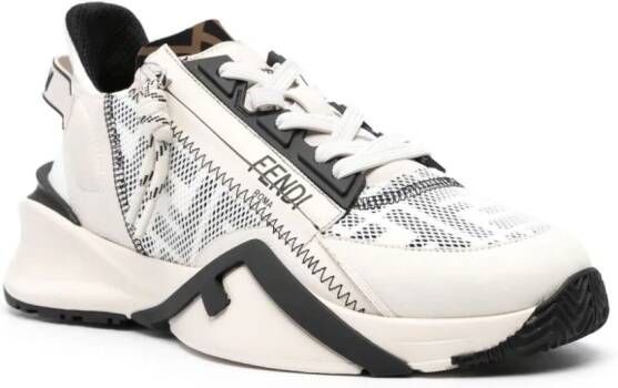 FENDI Sneakers met logoprint Beige