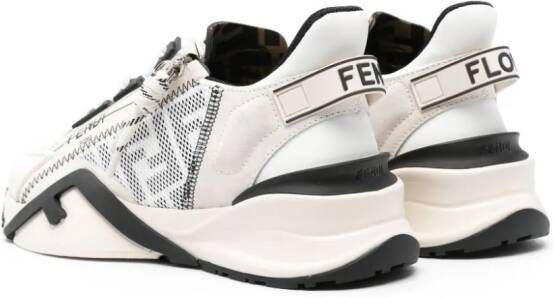 FENDI Sneakers met logoprint Beige