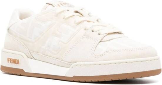 FENDI Zucca sneakers met vlakken Beige