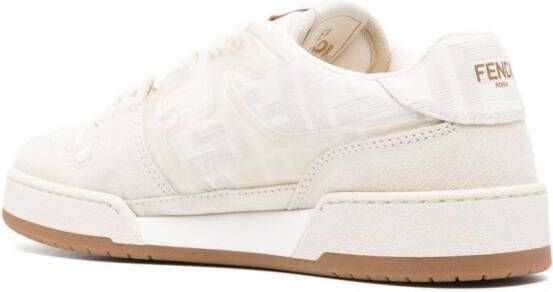 FENDI Zucca sneakers met vlakken Beige