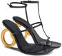 Ferragamo Aglalia sandalen met Gancini hak Zwart - Thumbnail 2