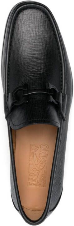 Ferragamo Leren loafers Zwart