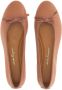 Ferragamo Ballerina's met strikdetail Beige - Thumbnail 4