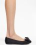 Ferragamo Ballerina's met strikdetail Zwart - Thumbnail 5