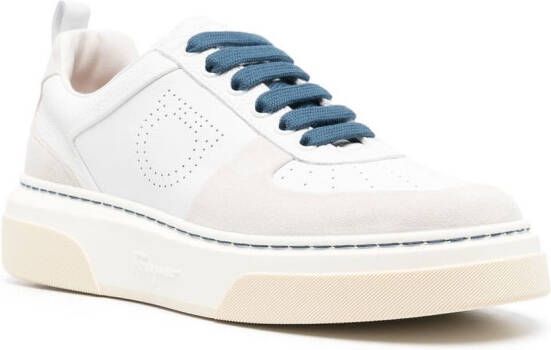 Ferragamo Cassina low-top sneakers Wit