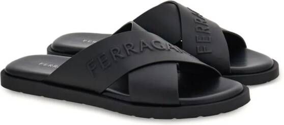 Ferragamo Leren sandalen Zwart