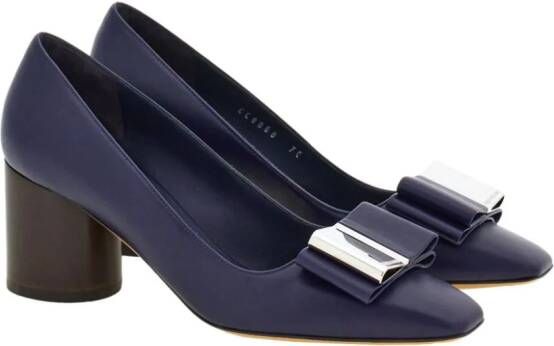 Ferragamo Leren pumps 60 mm Blauw