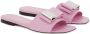 Ferragamo Leren slippers Roze - Thumbnail 2