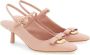 Ferragamo Drop Bow 55 mm pumps Roze - Thumbnail 2