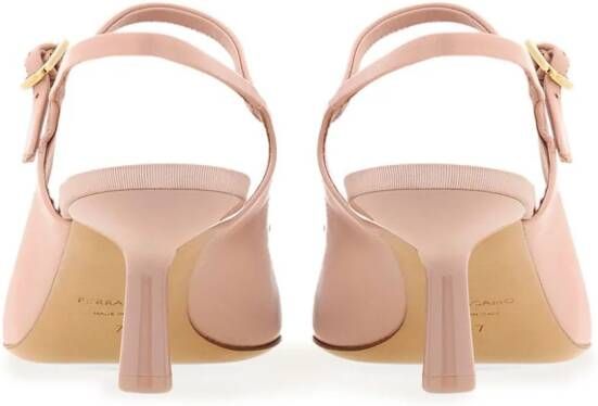 Ferragamo Drop Bow 55 mm pumps Roze