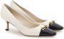 Ferragamo Gancini 60 mm leren pumps Wit - Thumbnail 2