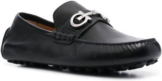 Ferragamo Gancini loafers Zwart