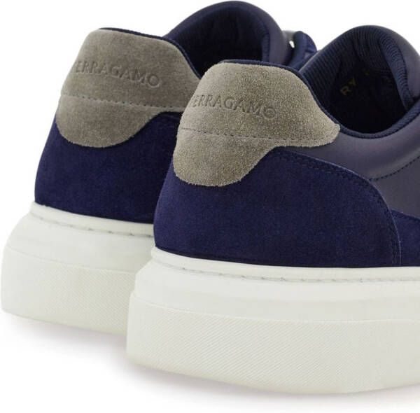 Ferragamo Gancini leren sneakers Blauw