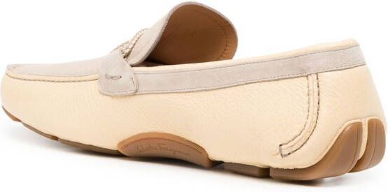 Ferragamo Gancini leren loafers Grijs