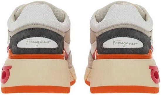 Ferragamo Gancini low-top sneakers Wit