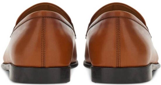 Ferragamo Loafers met Gancini-plakkaat Bruin