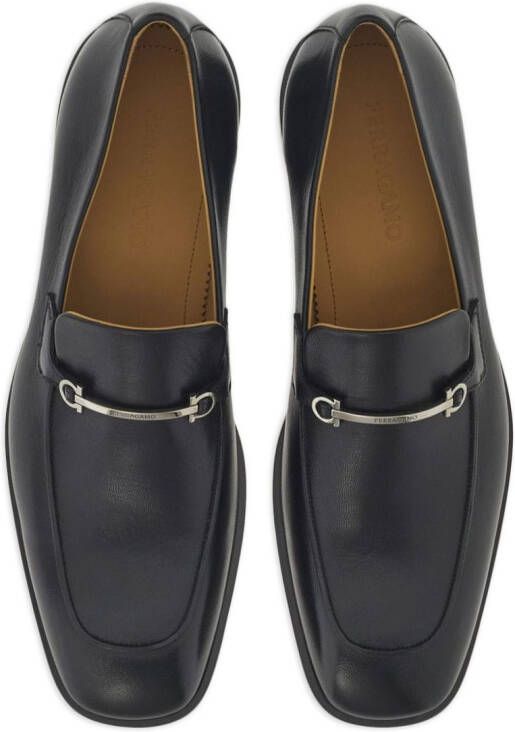 Ferragamo Loafers met Gancini-plakkaat Zwart