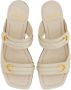 Ferragamo Leren slippers Beige - Thumbnail 4