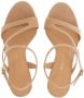 Ferragamo Gancini suède sandalen Beige - Thumbnail 4