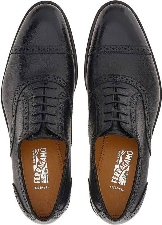 Ferragamo Leren brogues Zwart