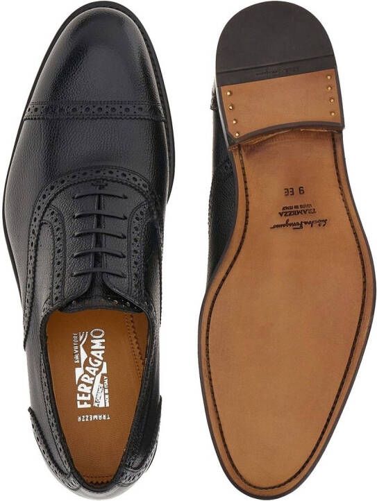 Ferragamo Leren brogues Zwart