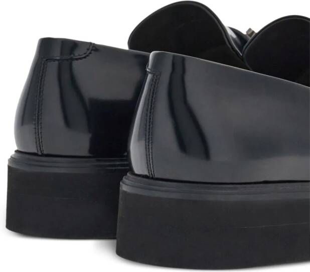 Ferragamo Leren loafers Zwart