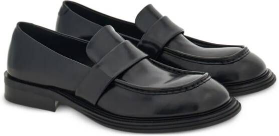 Ferragamo Leren loafers Zwart