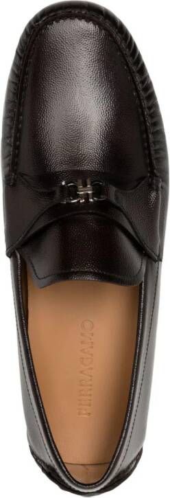 Ferragamo Loafers met Gancini-gesp Rood