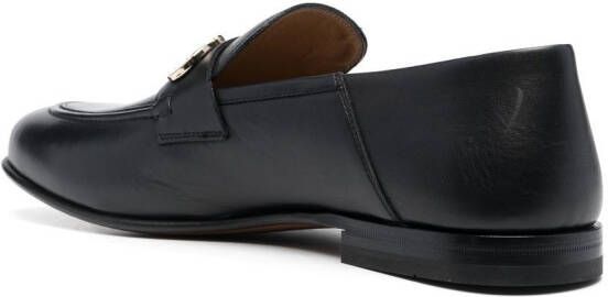 Ferragamo Loafers met Gancini gesp Zwart