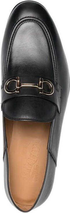 Ferragamo Loafers met Gancini gesp Zwart