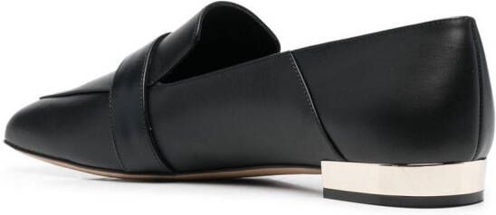 Ferragamo Loafers met logoplakkaat Zwart