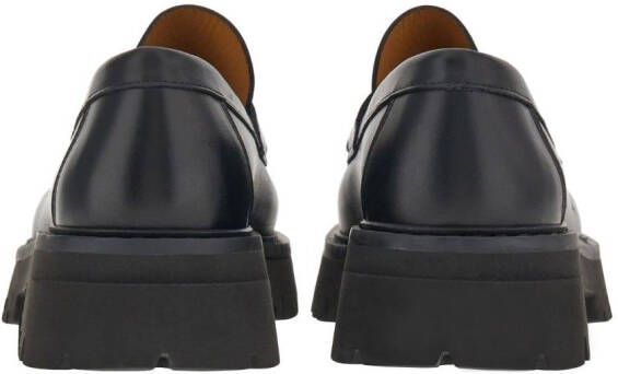 Ferragamo Leren loafers Zwart