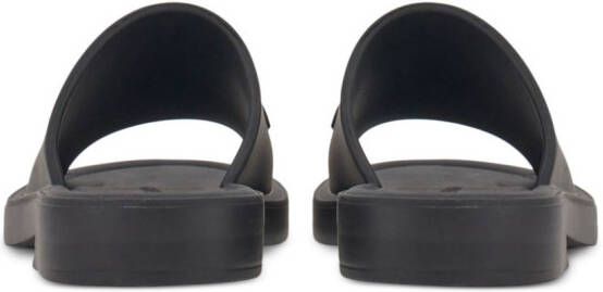 Ferragamo Sandalen met logo-reliëf Zwart