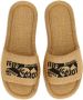 Ferragamo Slippers met geborduurd logo Beige - Thumbnail 4