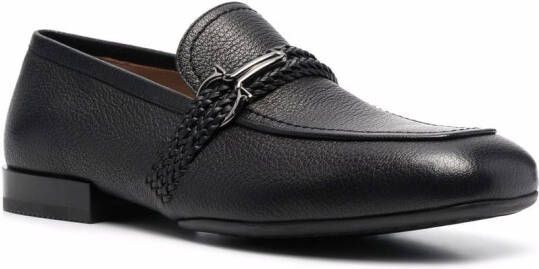 Ferragamo Missouri leren loafers Zwart