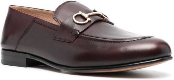 Ferragamo Ottone Gancini loafers met gesp Paars