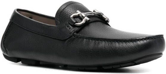 Ferragamo Parigi leren loafers Zwart